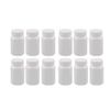 12PCS Plastic Round Container Bottles Storage Holder Dispenser Holder Organizer(White) (150ml)