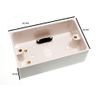 2 x Surface Mount PATTRESS Switch Socket Back Box 2 Gang 47MM DEEP