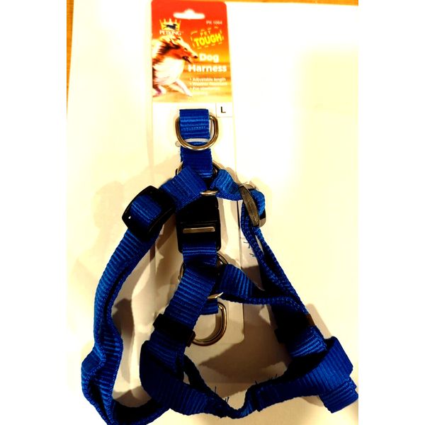 New Petking Dog Harness for Large Size Dogs Blue Adjustable Length