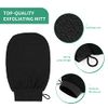 BiJun Exfoliating Glove Moroccan Kessa Scrub Exfoliating Gloves Deep Exfoliating Mitt Body Scrub Premium Scrub Wash Mitt Body Skincare at Home Shower or Bath Exfoliating Mitts for Dead Skin Remover