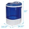 HomGarden Compact Mini Wash Machine 200W 9lbs Portable Traveling Timer Washer