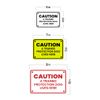 Classic Framed Diamond, Caution a Trained Protection Dog Lives Here Sign (Black) - Medium