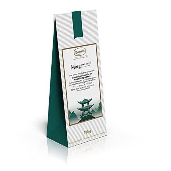 German direct purchase Ronfeldt - Morning dew - Flavored green tea (100g) Amount: 6pcs, quantity, see details