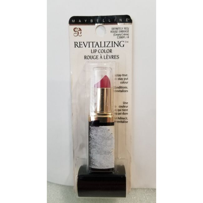 MAYBELLINE • Revitalizing Color Lipstick •  DEFINITELY RED ( CREME ) C390RL-14