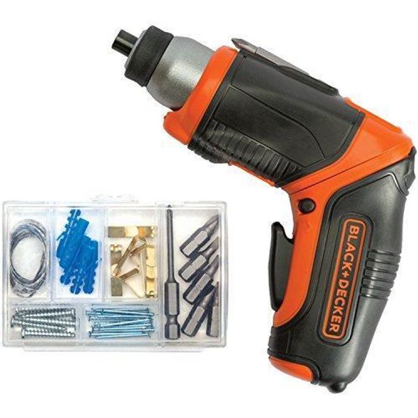 BLACK+DECKER 4V MAX Cordless Screwdriver, Rechargeable (BDCS40BI)