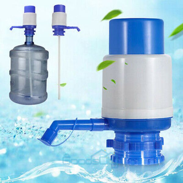 4/5/6 Gallon Hand Press Water Pump Dispenser Manual Bottled Drinking Water +Hose