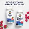 KAL Methyl B12 1000mcg 90 Count Fast Dissolving Raspberry Energy Supplement