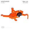 Wrapgrade Skin Sticker Set Compatible with DJI Mini 2 (NEON Orange)