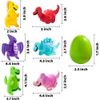 JOYIN 12 Sets Easter Dinosaur Deformation Eggs Toys Dinosaur Filled Craft Kits