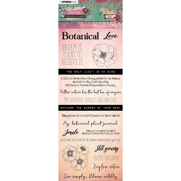 Studio Light Chipboard Elements Just Lou Botanical Collection nr.03