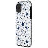 Navy Blue Stars White Background Pattern Case for iPhone 11
