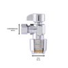 Max 1/2 in. Push-to-Connectx3/8 in O.D.Compression Chrome-Plated Brass Quarter
