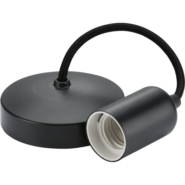 Knightsbridge 6" E27 Contemporary Pendant Set - Anthracite (8270AT)