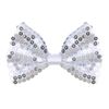 Silver Sequin Bow Ties Accessory for Fancy Dress