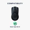 kwmobile Mouse Feet Replacement Compatible with Razer Viper 8k HZ Computer Mouse Skates Sticker - Black