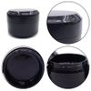WAenZeeNH 6Psc Empty Black Plastic Cosmetic Jar Leak Proof Plastic Container Jars Refillable Empty Plastic Cosmetic Jars for Makeup Beauty Products Face Creams(3 x 5ml, 3 x 10ml)