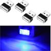 4 PCS USB LED Car Interior Atmosphere Lamp, Portable Mini LED Night Light, Plug-