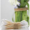 LEAF BOAT Bamboo Cotton Buds | Cotton Buds for Ears, makeup cleaning, etc. | GOTS Certified Biodegradable, Eco-Friendly and Plastic Free | Vegan | Recycled Packaging | (Pack of 1 Box, 300 Buds)