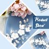 Edary Bride Wedding Hair Vine Silver Flower Headband Headpiece Wedding Crystal Hair Piece Bridal Rhinestone Hair Accessories for Women and Girls