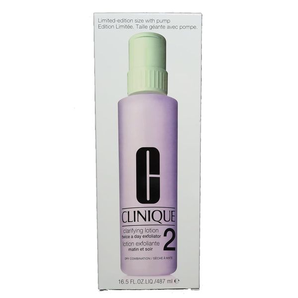 Clinique Clarifying Face Lotion Toner 2, Jumbo Size 16.5 fl. oz, New In Box