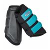 WeatherBeeta Single Lock Brushing Boots, Black/Turquoise, Full