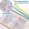 B6 Plastic Zip Wallets,10 Pcs Zip Document Wallet File Zipper Bags for Receipts,Office,School (Multiple Colour)