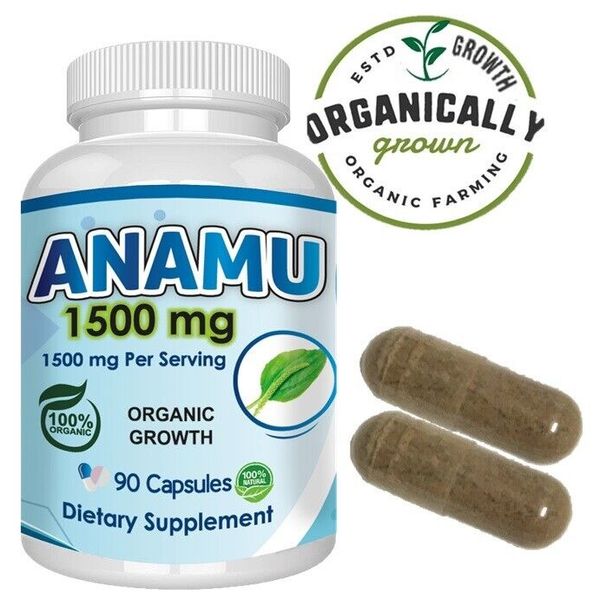 Anamu Petiveria ANAMU 1500mg LOW SUGAR support CIRCULATORY ANAMU ORGANIC 90