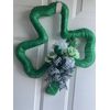 Shamrock Wreath, St Patrick's Day Wreath,  Front Door Decor