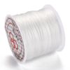 Handicraft Emporium Flat Elastic Crystal Thread | Approx. 60m (0.8mm, White)