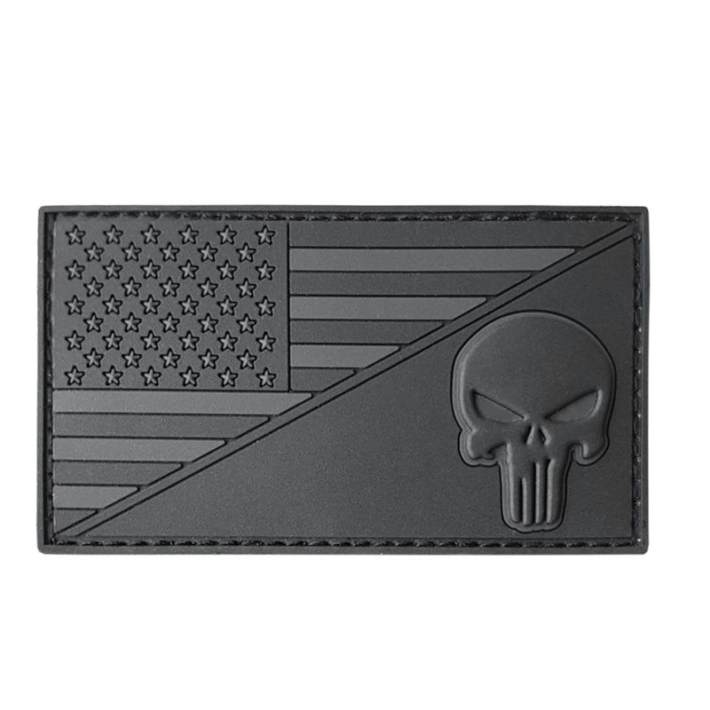 Patch Tactique PVC Grèce – Blackout, Velcro, 8,1 X 5,1 Cm, Robuste Et Détaillé