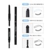 moremo for men 3 in 1 eyebrow E natural dark gray powder eyebrow pencil / men's gray
