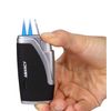 AMANCY Classy Cigar Case Kit with 3 Triple Jet Cigar Lighter and Cutter Great Gift Set