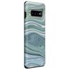 Galaxy S10+ Teal Green Blue Cyan White Swirl Pattern AEP286 Case