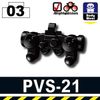 PVS-21 Tactical Army Night Vision Goggles compatible w/toy brick minifig