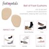 Foot Petals Women's Rounded 1 Pair, Khaki, One Size