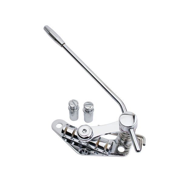 Guyker Tune-O-Matic Style Electric Guitar Bridge Stop Bar Tailpiece Tremolo Compatible with LP SG Guitars TM85, Chrome