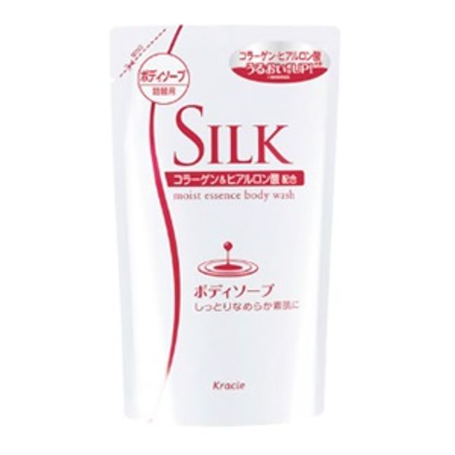 [Next day delivery available] [Kracie] Silk Moist Essence Body Soap Refill 350mL [Daily Necessities]