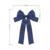 3pcs Bow Hair Clips(White, Blue, Red)