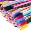 200 Pcs Disposable Mascara Wands Eyelash Brushes Eye Lash Makeup Applicators (Multicolor)