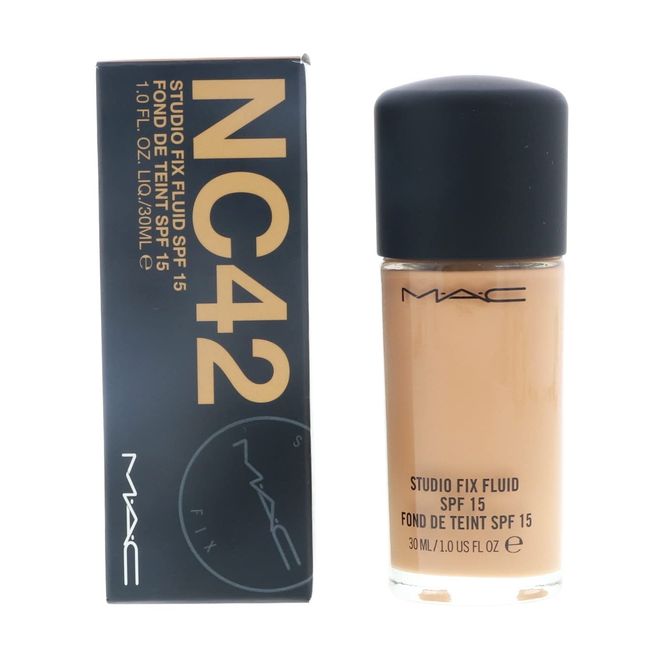 MAC Studio Fix Fluid Foundation SPF5, NC42, 1 Count, 1 Ounce