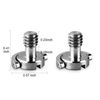 ChromLives 1/4'' D-Ring Camera Quick Release Screw Tripod Screw Adapter Connecter DSLR Camera Rig Accessories- 2 Pack