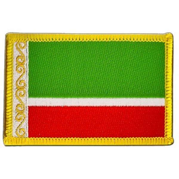 Chechnya Flag Patch 8 x 6 cm