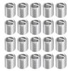 sourcing map 30Pcs Helical Threaded Inserts, M8-1.25x2D 304 Stainless Steel Threaded Socket, Thread Repair Insert for Plastic Wood Thread Repair
