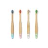 Wild & Stone Organic Baby Bamboo Toothbrush | Four Colours | Soft Fibre Bristles | 100% Biodegradable Handle | BPA Free | Vegan Eco Friendly Baby Toothbrushes