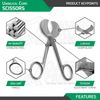 Umbilical Cord Scissor 5 Pcs Set 4.5" (USA Pattern) OB/GYN Veterinary German Gr