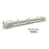Roller Drawer Slides / Runners Bottom Fix Metal White Size 400mm (1 pair)