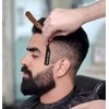 BEAUTICONE Straight Razor | Professional Barber Razor for men with 100 Single Edge Blades | Straight Edge Razor │slide-out design (Rose Wooden Slide-out Razor with Black blade holder)