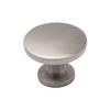 Utopia Alley Emme Cabinet Ring Pull Knob - Decorative Cabinet Drop Pull Knobs for Cabinets and Drawers - Finished Brushed Nickel - Metal Drawer Pull Knobs 1.14" (25)