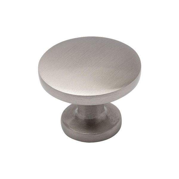 Utopia Alley Emme Cabinet Ring Pull Knob - Decorative Cabinet Drop Pull Knobs for Cabinets and Drawers - Finished Brushed Nickel - Metal Drawer Pull Knobs 1.14" (25)