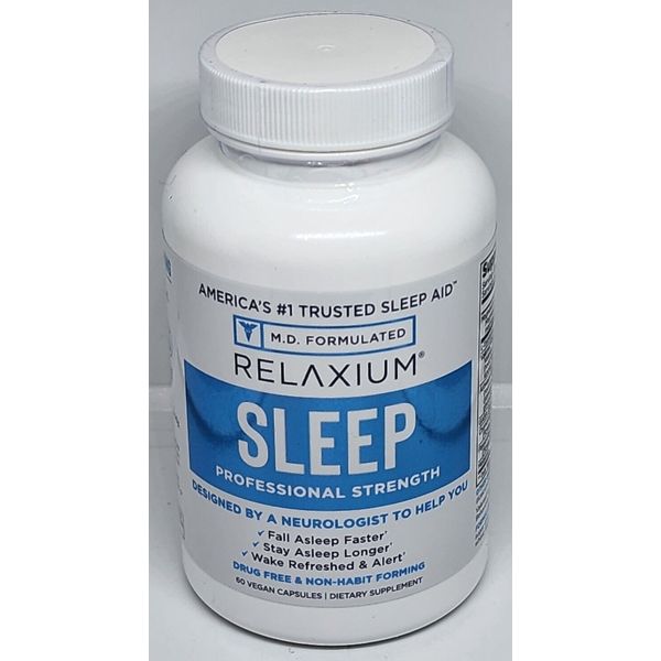 RELAXIUM Sleep Professional Strength All Natural Sleep Aid 60 Capsules 11/2026